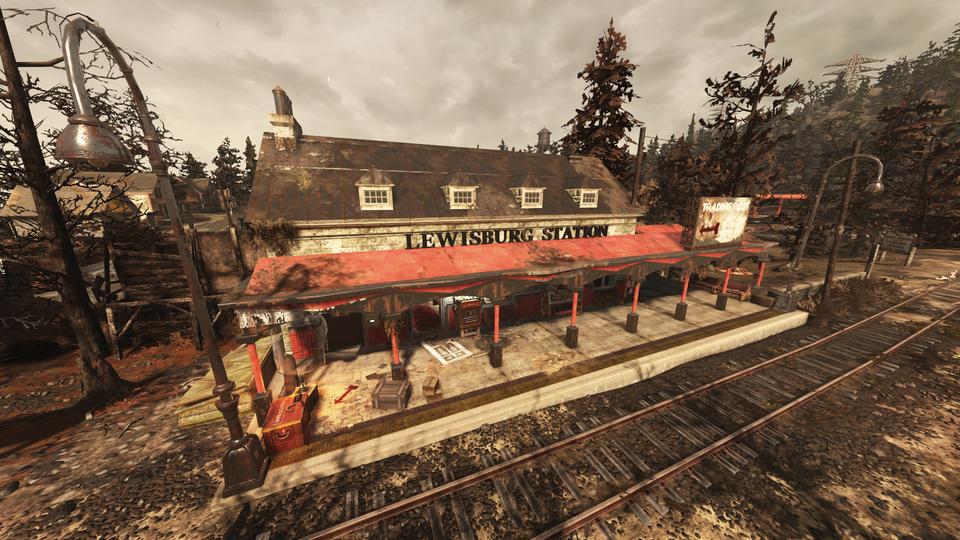 Fallout76 ルイスバーグ駅の画像