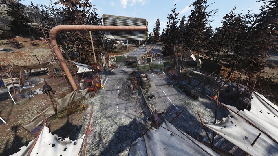 Fallout76 カットスローツのキャンプ(南)の画像