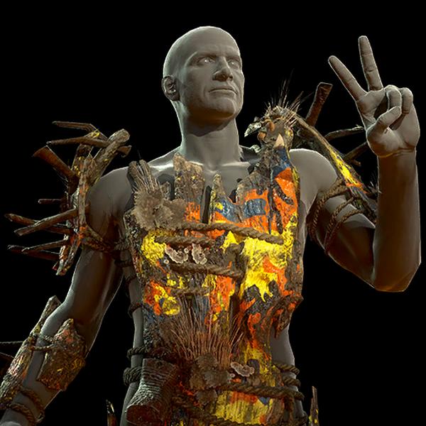 Fallout76 アトミック迷彩ウッドアーマー塗装の画像