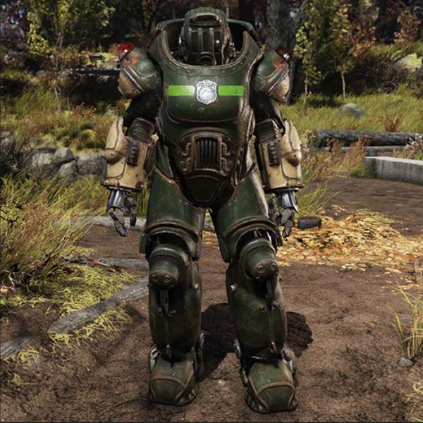 Fallout76 パークレンジャー・パワーアーマースキンの画像
