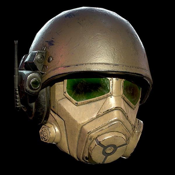 Fallout76 レンジャーのヘルメット・デザート塗装の画像