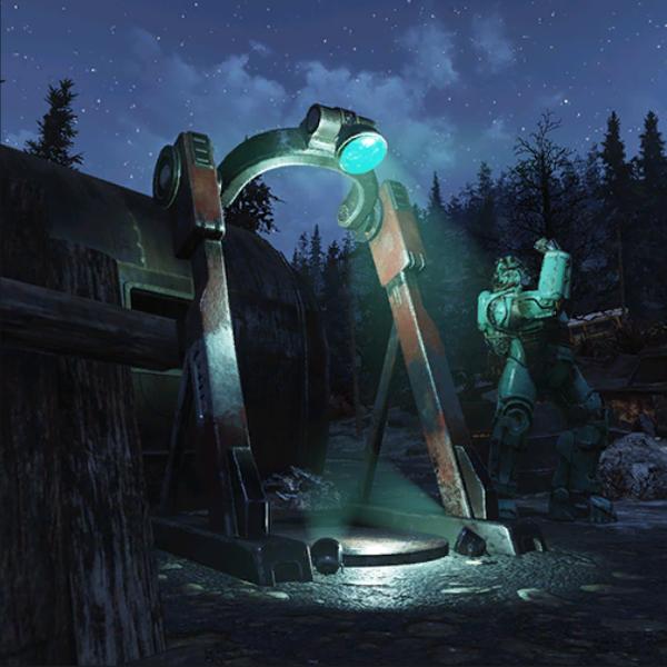 Fallout76 鉄工所のパワーアーマーステーションの画像