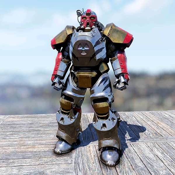 Fallout76 アトミック・オンスロートT65パワーアーマー塗装の画像