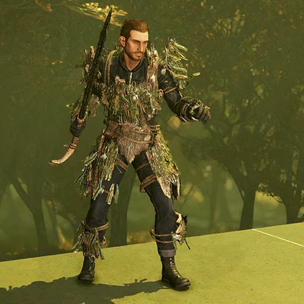 Fallout76 ギリー・ウッドアーマー塗装の画像