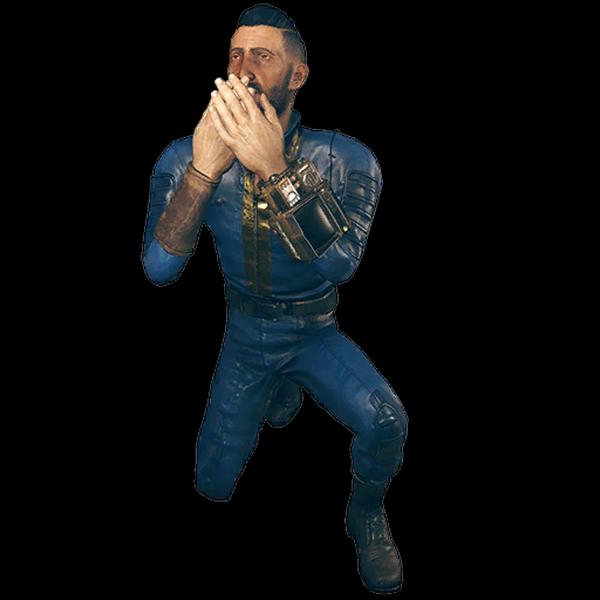 Fallout76 言わざるのポーズの画像