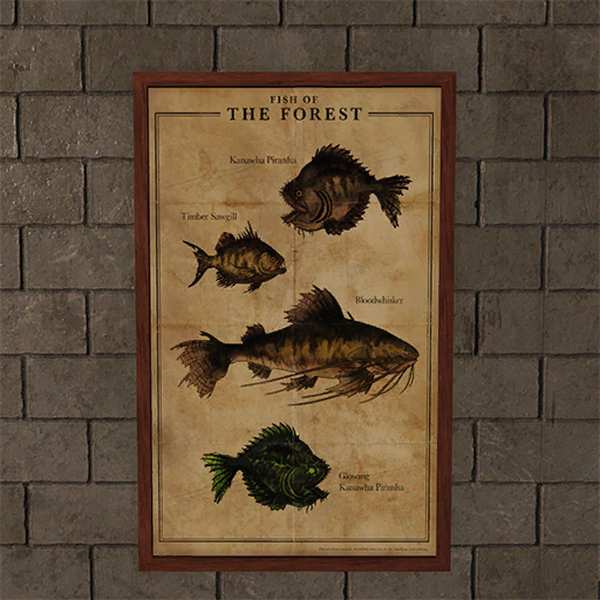 Fallout76 「アパラチアの魚：森林地帯」のポスターの画像