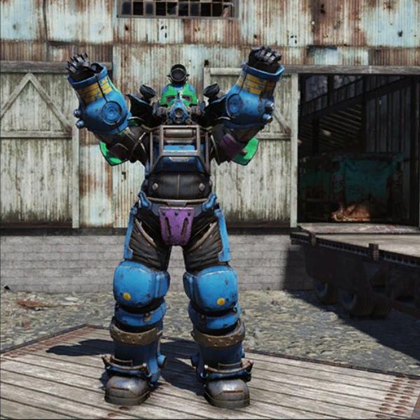 Fallout76 ゾルボ・パワーアーマーエクスカベーター塗装の画像