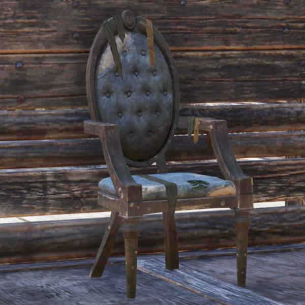 Fallout76 水没したチェスターフィールドの椅子の画像