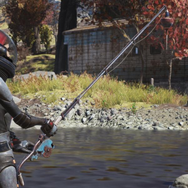 Fallout76 即席の釣り竿のレプリカの画像