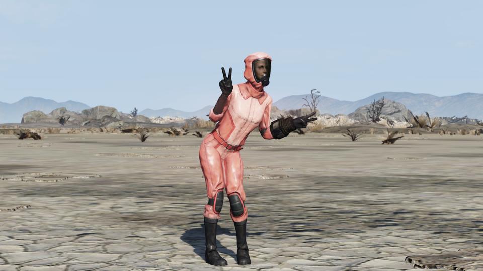 Fallout76 防護スーツ - ピンクの画像