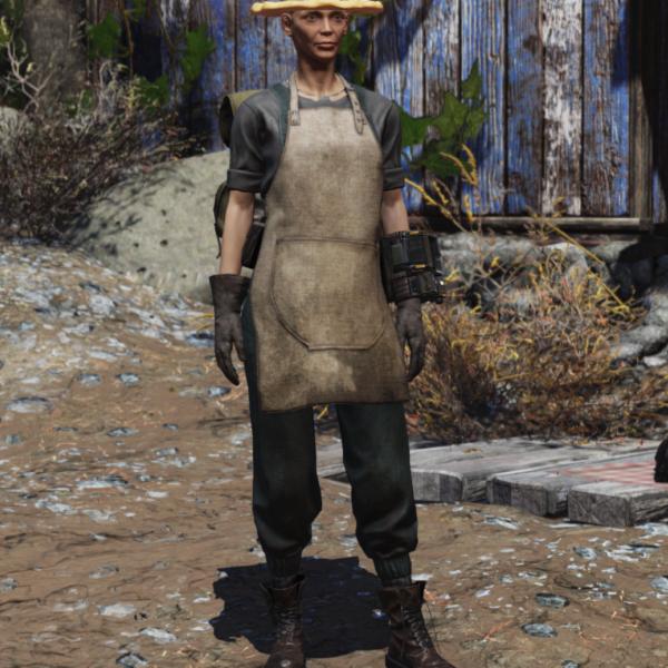 Fallout76 ウェイストランドの花屋のエプロンの画像