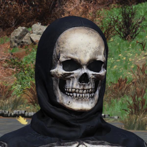 Fallout76 ハロウィーンのガイコツマスクの画像